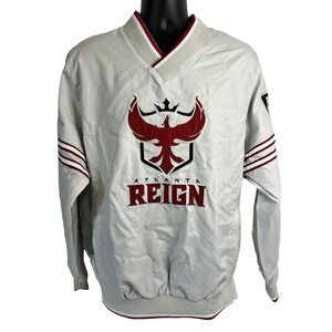 Atlanta Reign Jacket Mens‎ Large White Gray Starter Overwatch League Pullover